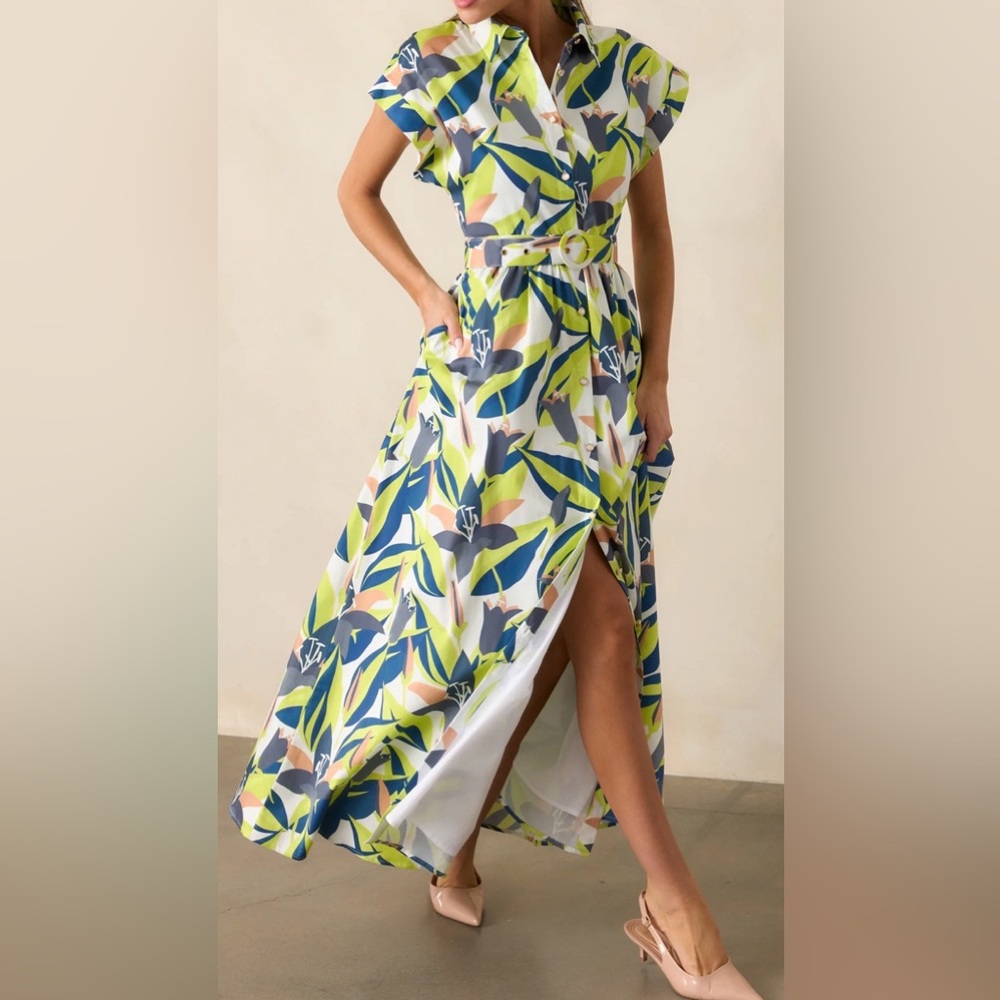 Prosperina NWT dress with Belt, size large.